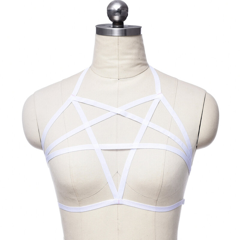 Sexy lingerie for women Hollow Pentagram Strappy Adjustable Bra couple cosplay SM lingeries sets sexy women secret clothes