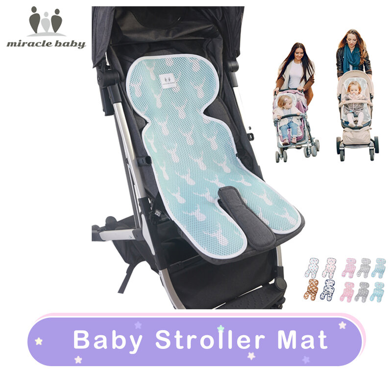 Tappetino di raffreddamento per passeggino estivo cuscino per passeggino traspirante in rete d'aria 3D cuscino per seggiolino auto per neonato 38*73CM