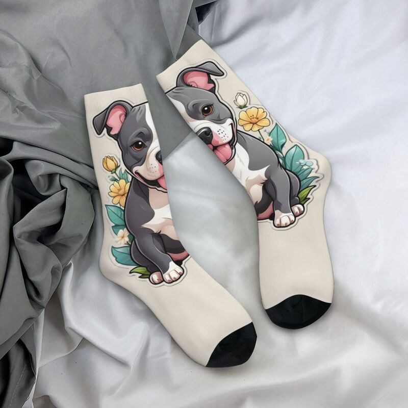 Nicht Marke, Muster niedlichen Haustiere Bulldogge gemütliche Unisex-Socken im Freien interessante vier Jahreszeiten Socken