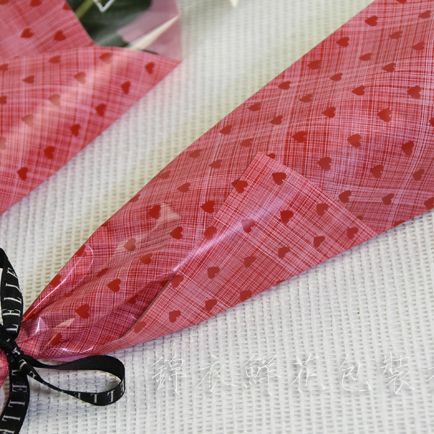10 pçs 35*14cm padrão de pano cuidado artesanal único saco rosa único saco duplo alto-grau flores embalagem presentes