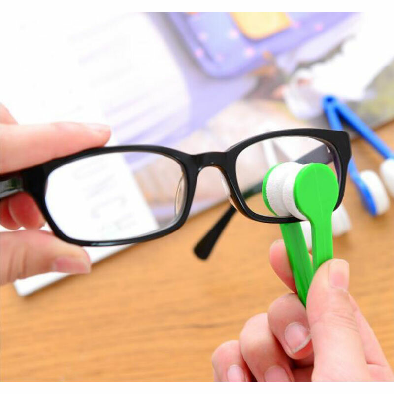Set Portable Multifunctional Glasses Cleaning Rub Eyeglass Sunglasses Spectacles Microfiber Clean Brushes Cepillo De Limpieza
