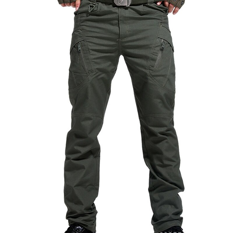 Men's Baggy Cargo Pants Trendy Casual Parachute Pant Loose Fit Harem Joggers With Pockets For Streetwear with Foam