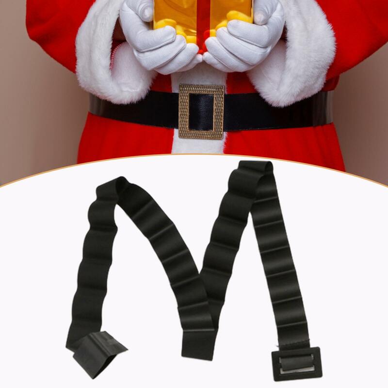 Cinturón de Papá Noel para disfraz de Navidad, pretina decorativa ajustable, accesorios para fotos