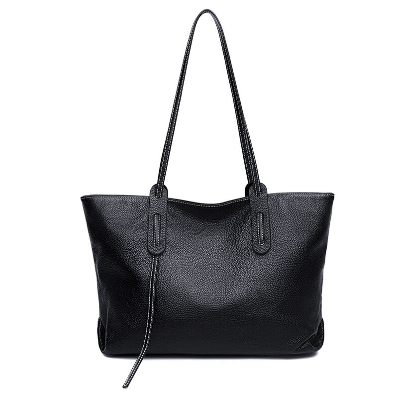 Leather Bag Single Shoulder Genuine Large Capacity Handbags For Women High-Quality Multicolored Messenger Luxury Crossbody Y2k