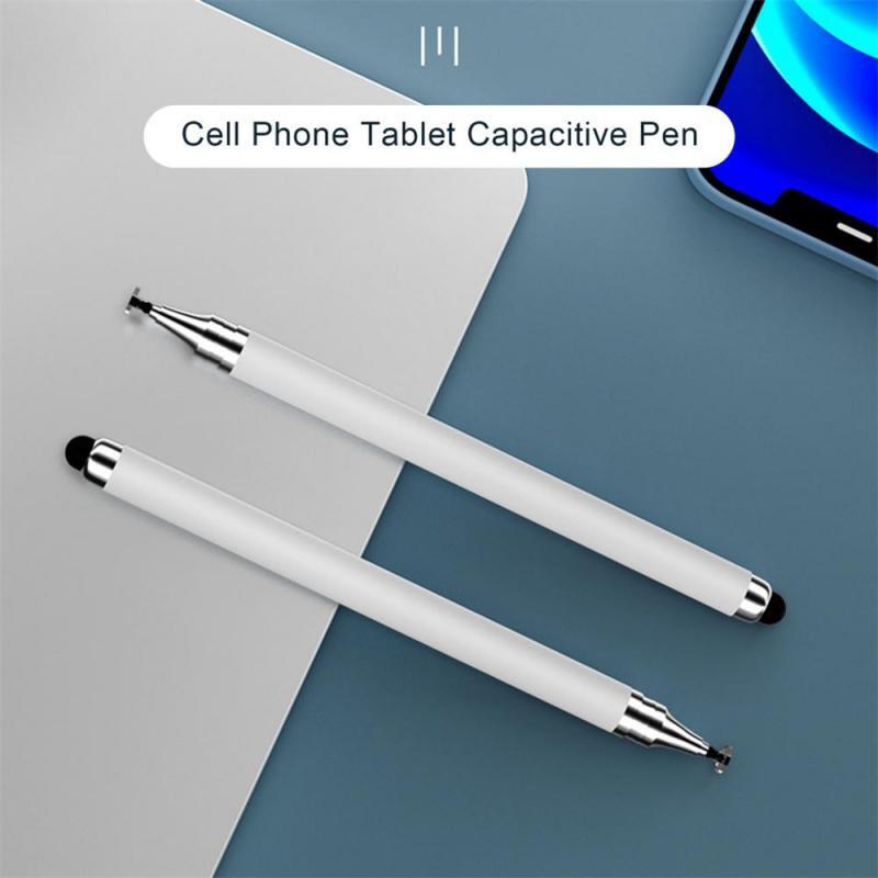 Double-headed Capacitor Pen Disc Silicone Head Dual-use Stylus Video Clip Painting Office Retouching Phone Tablet Pen