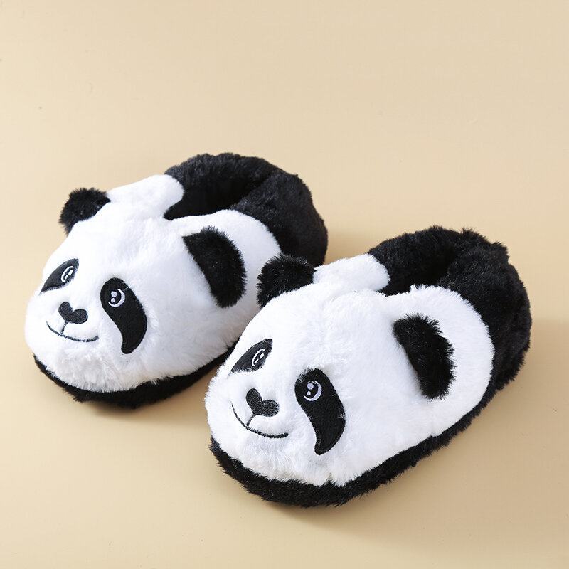 Mopa en blanco y negro con forma de panda para niños, mopa cálida para interiores, regalo de Pascua y Navidad