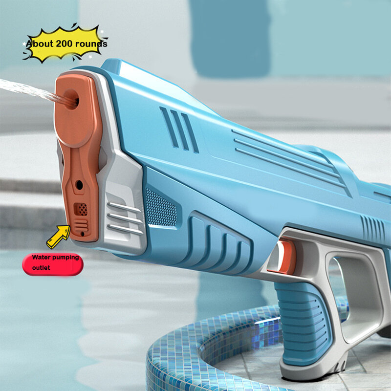 W pełni automatyczne elektryczne pistolet na wodę technologia pompowania automatyczna indukcja pistolet na wodę letni Park wodny dla dzieci