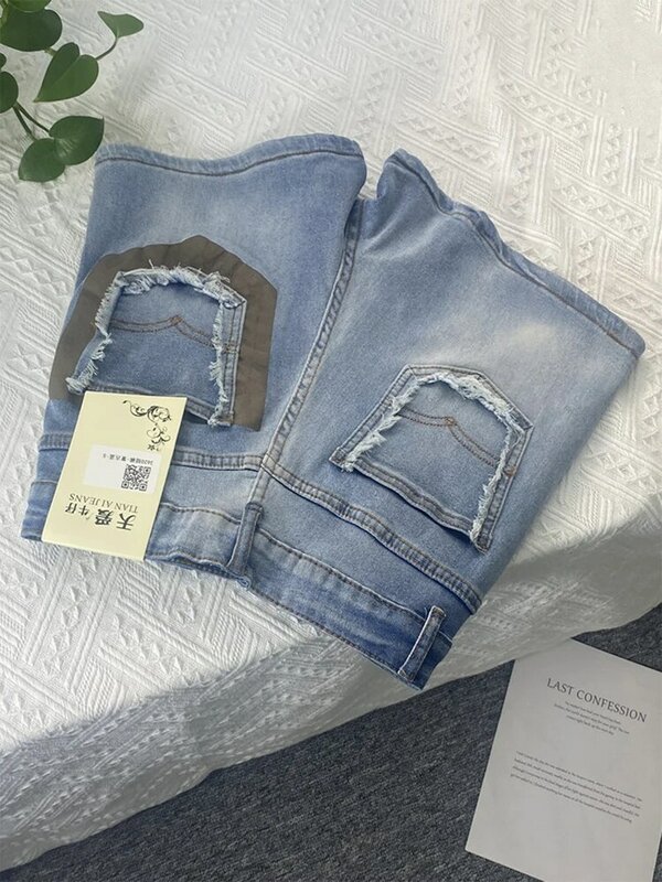 Shorts jeans azul vintage feminino, streetwear feminino, cintura alta, jeans de linha única, roupas coreanas, moda verão, anos 90, Y2k, Harajuku