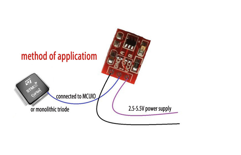 Modification of TTP223 touch key modular self-locking inching capacitor switch