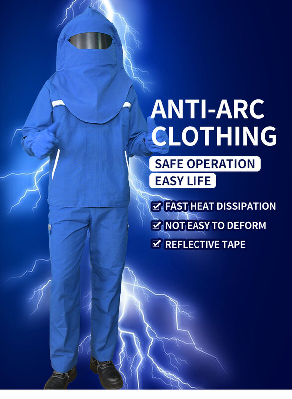 ملابس حماية القوس الكهربائي الصناعي ، ملابس عمل فلاش قوس