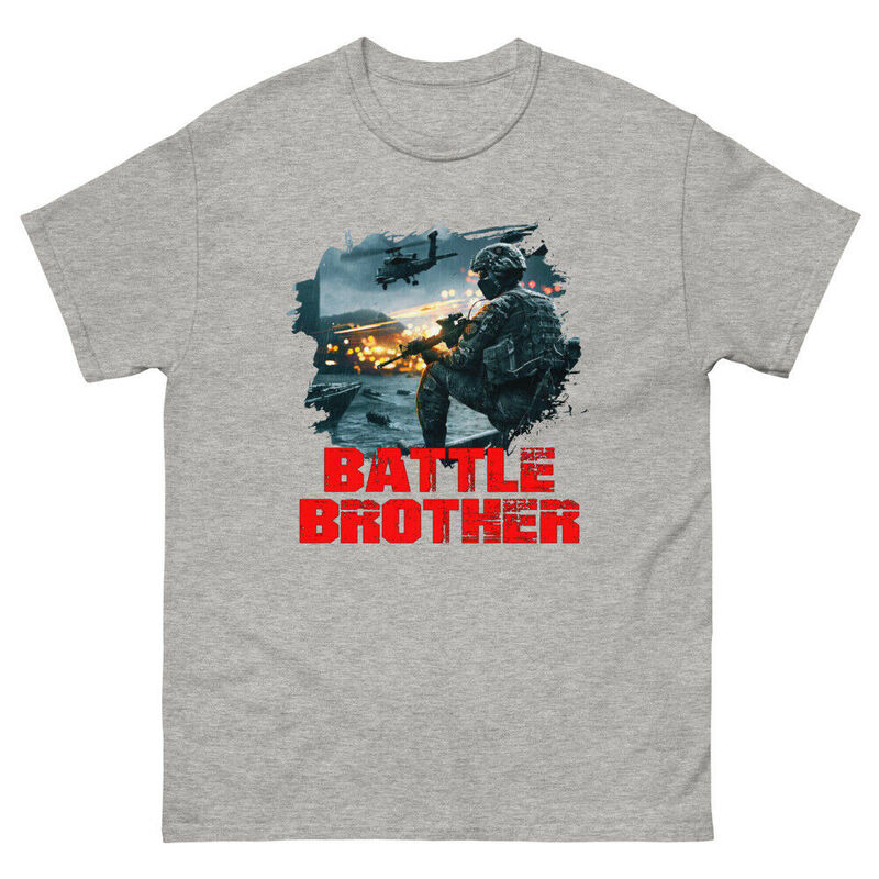 Fighting Brothers Forever Friendship-Camiseta 100% de algodón para hombre, camisetas informales holgadas, talla superior, S-3XL