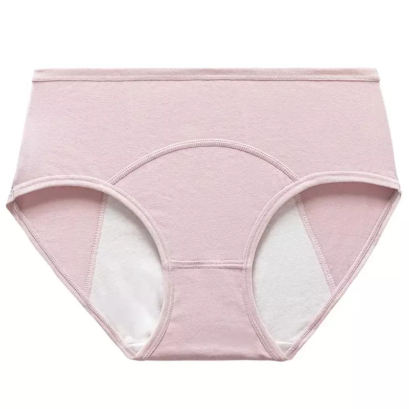 Physiological Panties Large Size High Waist Menstruation Front and Back Anti Side Leakage Design Breathable Cotton Panties Women