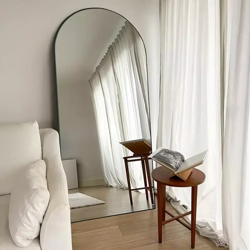 مرآة واقفة لغرفة المرحاض للحمام ، مرآة كاملة الطول لغرفة النوم ، الرواق ، غرفة المعيشة ، ديكور المنزل ، 71 × 24 بوصة