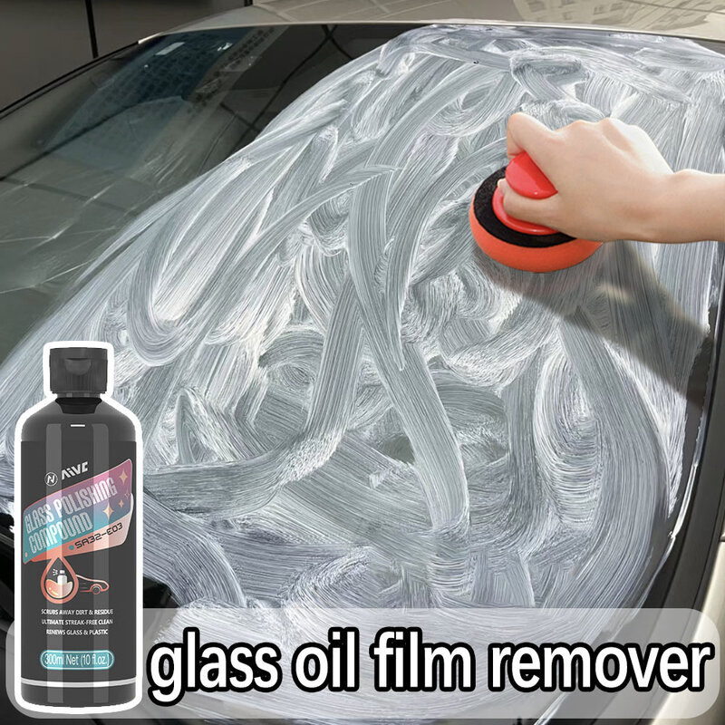 AIVC Car Glass Film Remover Windshield Cleaner Glass Film Coating Glass Oil Paste Film Emoval Cream Clean Stains Auto Detailing