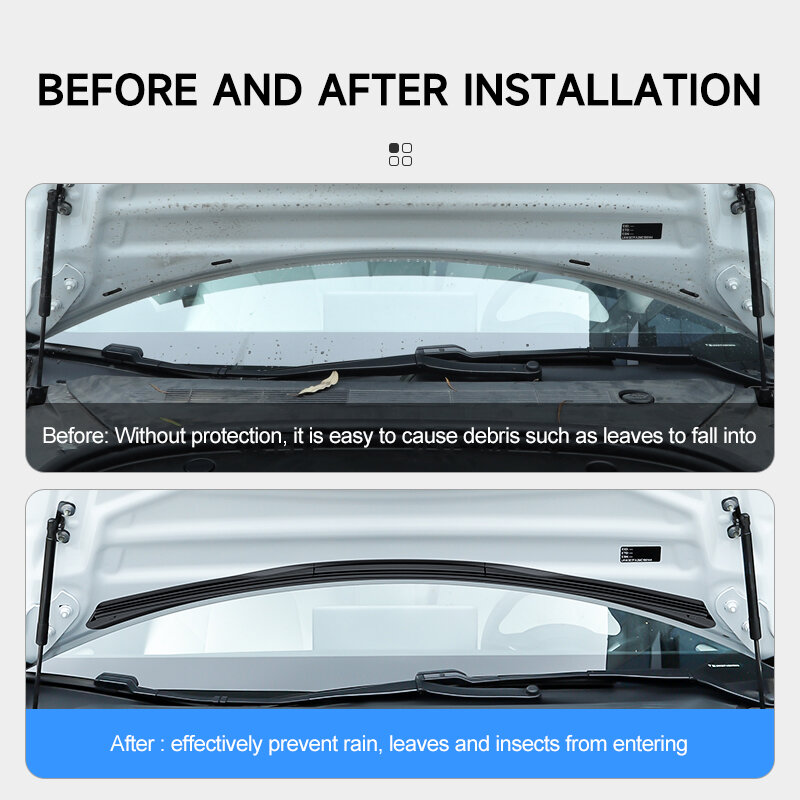 For Tesla cover water sealing strip Model Y Model 3 front trunk dustproof modification decorative accessories