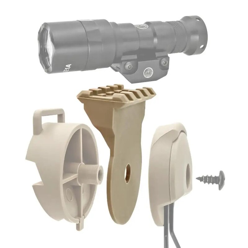 Adaptador de riel de arco para casco táctico de TAC-SKY, accesorio de soporte para auriculares COMTAC I II III, Kit de montaje de luz táctica, plataforma