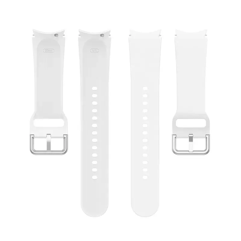 Pulseira de silicone para Samsung Galaxy Watch, Pulseiras clássicas, extremidade curva, 5 Pro Watch4, 46mm, 42mm, 44mm, 40mm