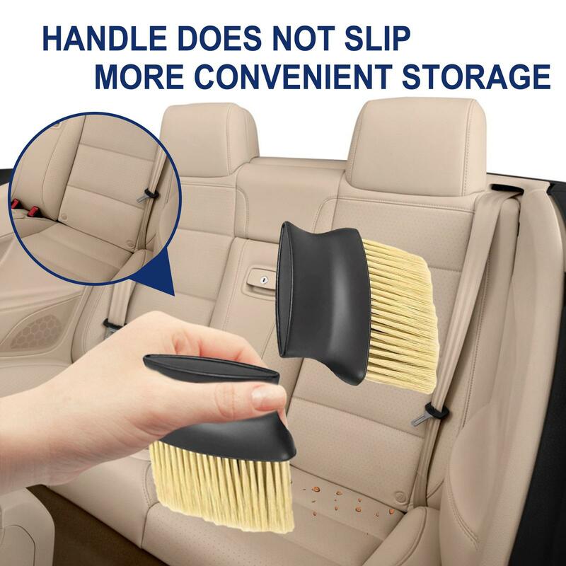 2Pcs Detailing Brushes Detail Cleaning Dust Removal Brush for Air Vent