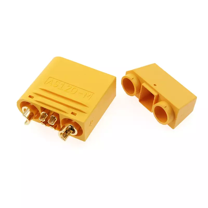 Amass-connectors male and female with resistance, lithium battery charging, AS120-M, AS120-F