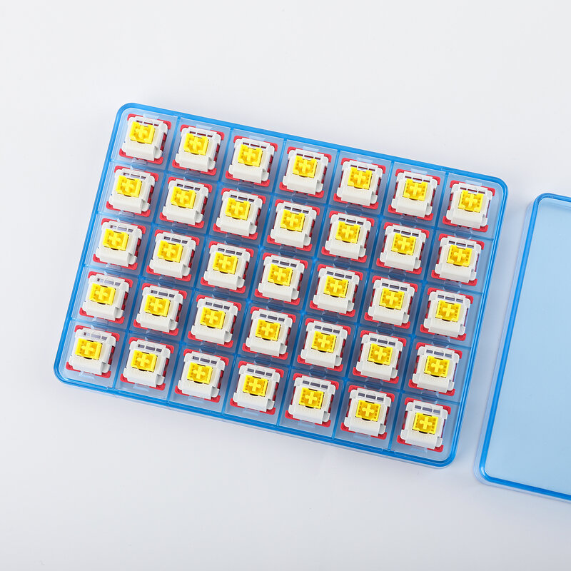 EPOMAKER x LEOBOG Nimbus لوحة المفاتيح ، 5 دبوس التبديل الخطي مع بوم الجذعية ، فتحة LED ، متوافق مع MX keycap ، V3 ، 34gf ، 35 قطعة
