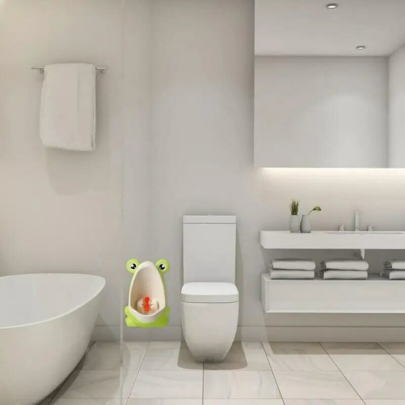 Funny Frog Urinal Cartoon Boys Urinal With Suction Cups Toilet Training Products For Picnicing Hotel Kindergarten Amusement Park