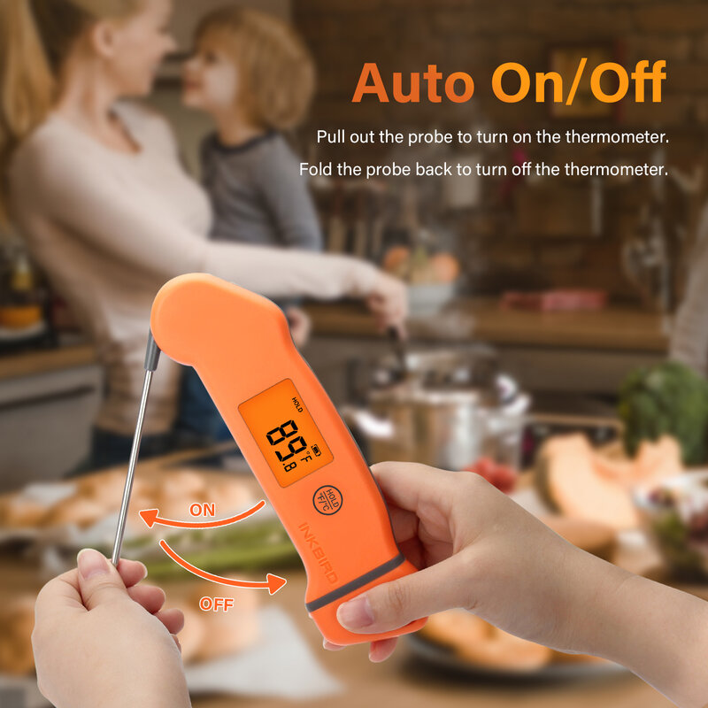 INKBIRD IHT-1S termometro portatile digitale per carne ricaricabile lettura istantanea cottura termometro per alimenti per Grill cottura cucina