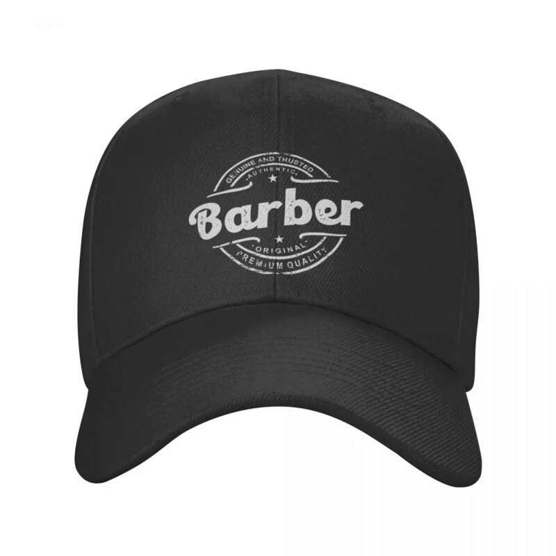Retro besten Friseur Logo drucken Baseball mütze für Frauen Männer atmungsaktive Friseur Friseur Papa Hut Sport Hysterese kappen Sonnen hüte