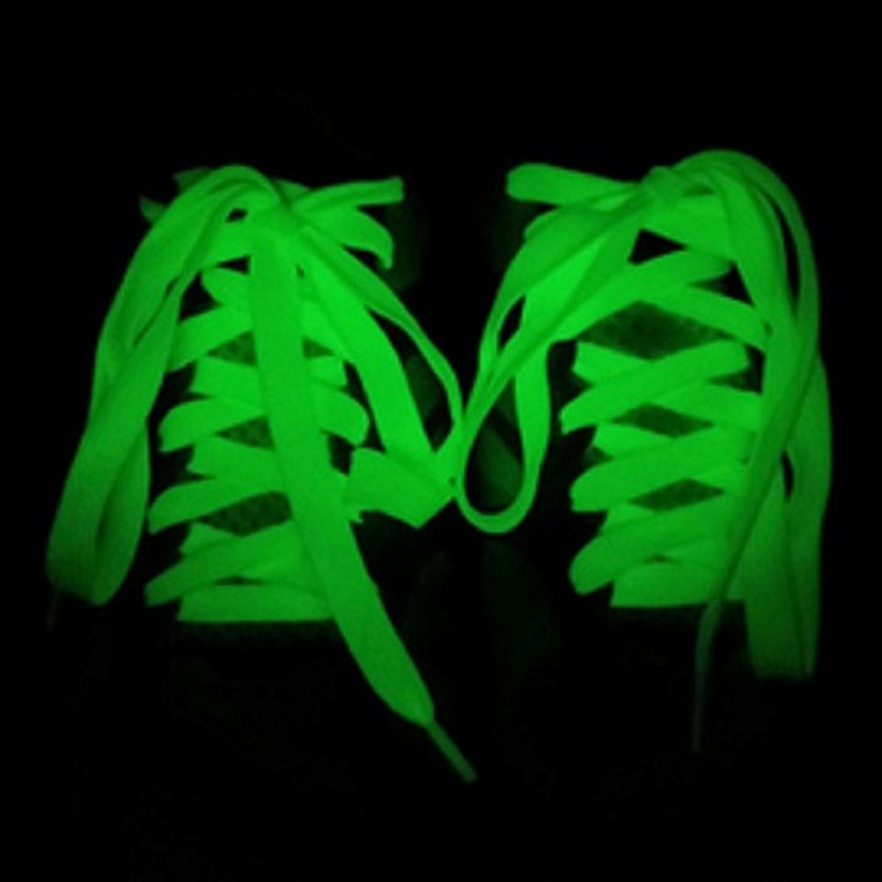 Tali sepatu LED bercahaya Fashion menyala kasual tali sepatu kets pesta disko bersinar malam