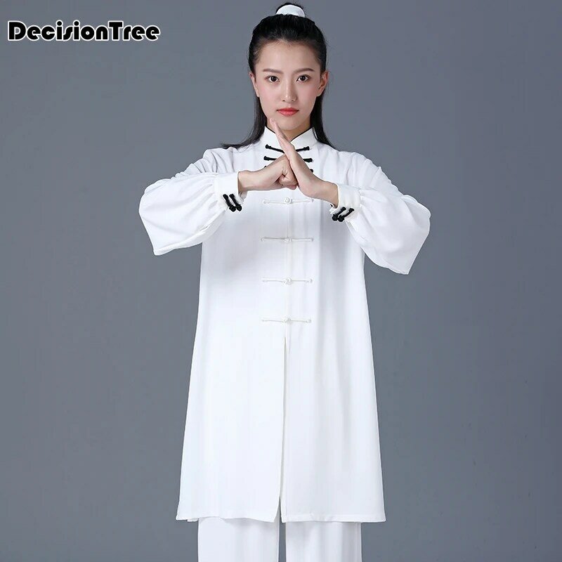 Tai wing chun kung fu terno, wushu taiji, uniformes de artes marciais, ioga confortável, 2023