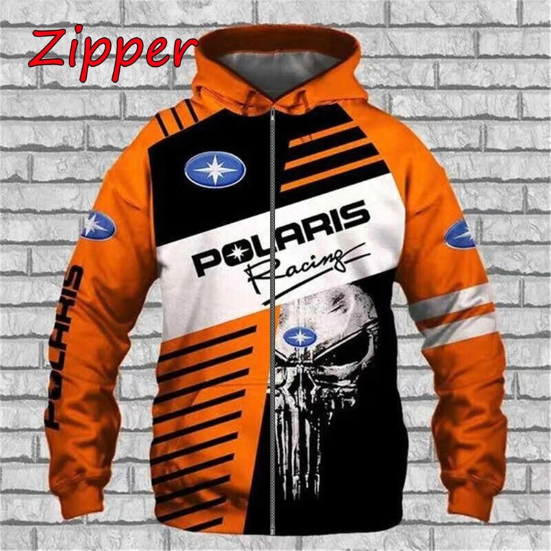Polaris Racing rzr-supadera con capucha para hombre y mujer, chaqueta informal con cremallera, moda de moto de nieve, gran ofert