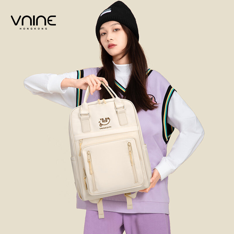 VNINE Backpack Women's 2024 New High Beauty High School Student backpack Large Capacity Computer Backpack