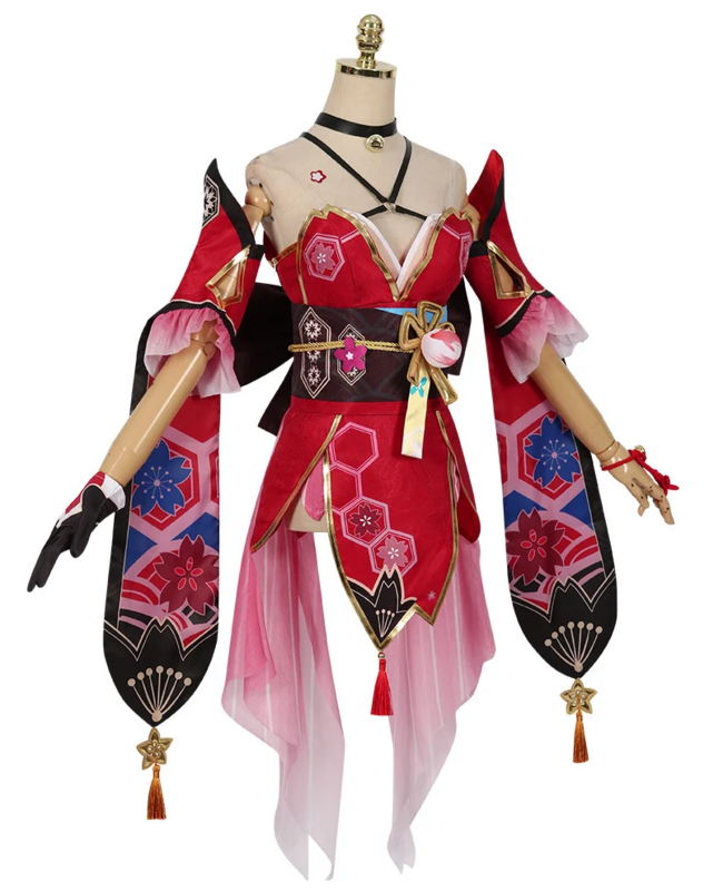 Honkai-Costume de Cosplay Star Rail pour Femme, Ensemble Complet, Masque et Perruque, Tenue de Jeu d'Halloween, Robe de Carnaval