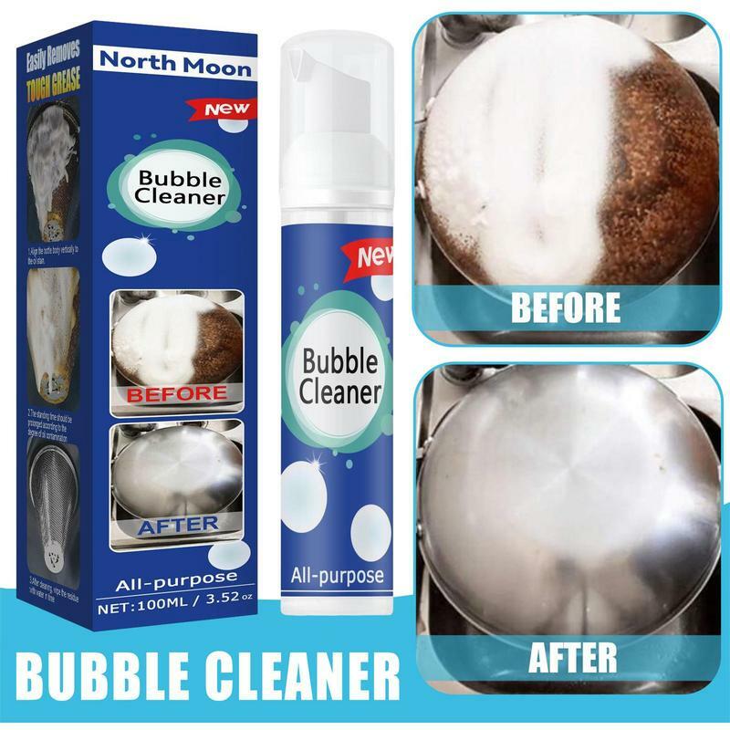 100ml Kitchen Grease Cleaner Multifunctional Foam Cleaner Bubble Spray Tablet Stove Oven Powerful Stain Remover  Detergent
