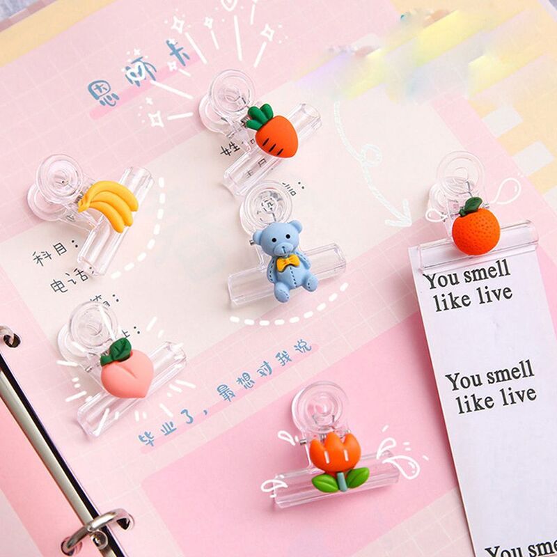 Plastic Letter Clip School Stationery Index Clamp Page Holder Binder Clips Snacks Sealing Clip Paper Clip Transparent Clip