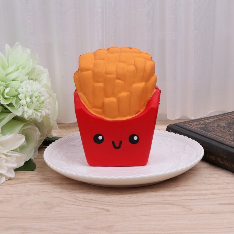 77HD French Fries Scented Slow Rising Stress Relief Squeeze Hand Toy Jumbo Kids Gift