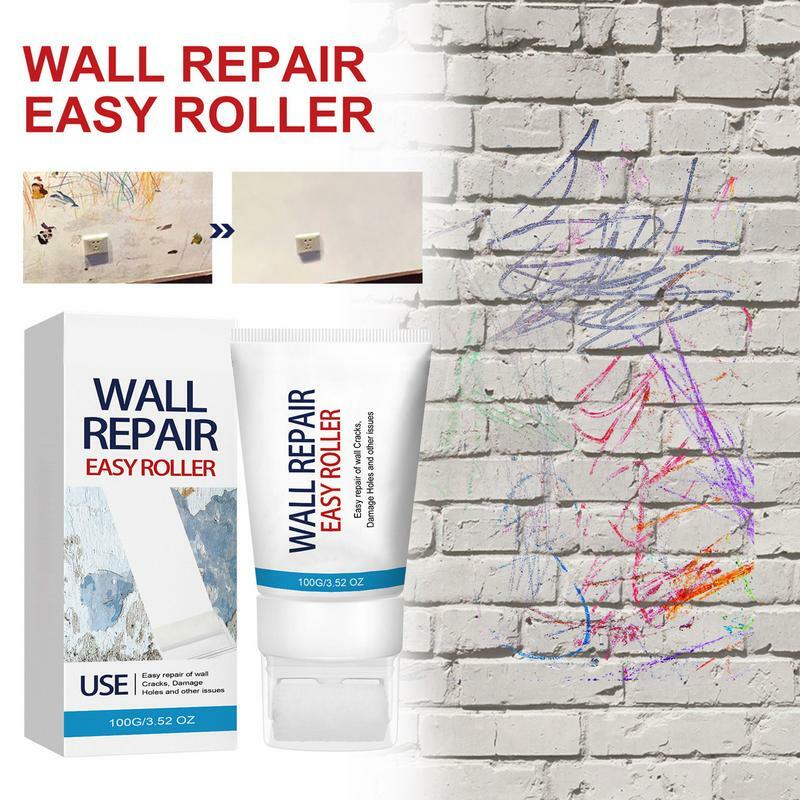 100g Wall Repair Brush Wall Small Roller Brush DIY Graffiti Painting Tool Wall Repair Easy Roller Wall Patch Putty For Household