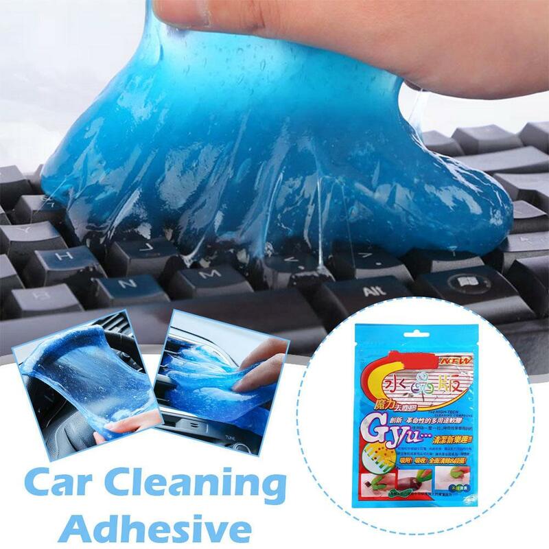 4-colours Car Cleaning Gel Reusable Keyboard Cleaner Gel Multiuse Automobile Slime Removal Gel Dirt Tool Cleaner Air Vent Dust