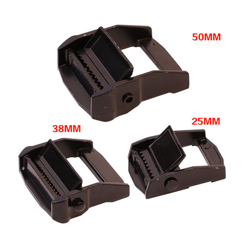 1PC 20-50mm Zinc Alloy Buckles For Heavy Duty Tie‑Down Cargoes Strap Fixed Tensioner 150-250kg Safety Tensile Force