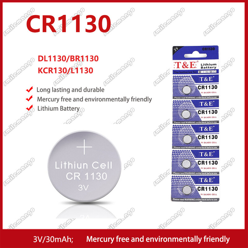 Batería de botón de litio CR1130 para juguetes, 2 piezas-50 piezas, 3V, KL1130, BR1130, LM1130, DL1130, CR 1130