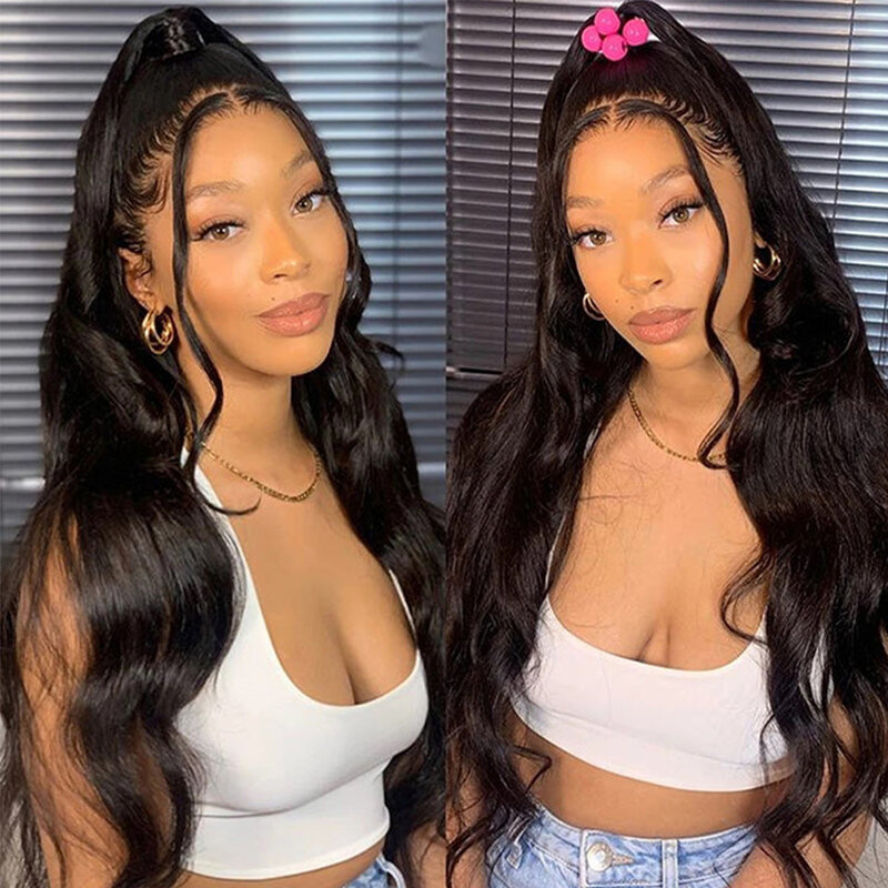 13x6 Body Wave HD Lace Front human hair Glueless Wig Ready to Wear 13x4 Wear and Go Glueless Lace Front Human Hair Wig for Women