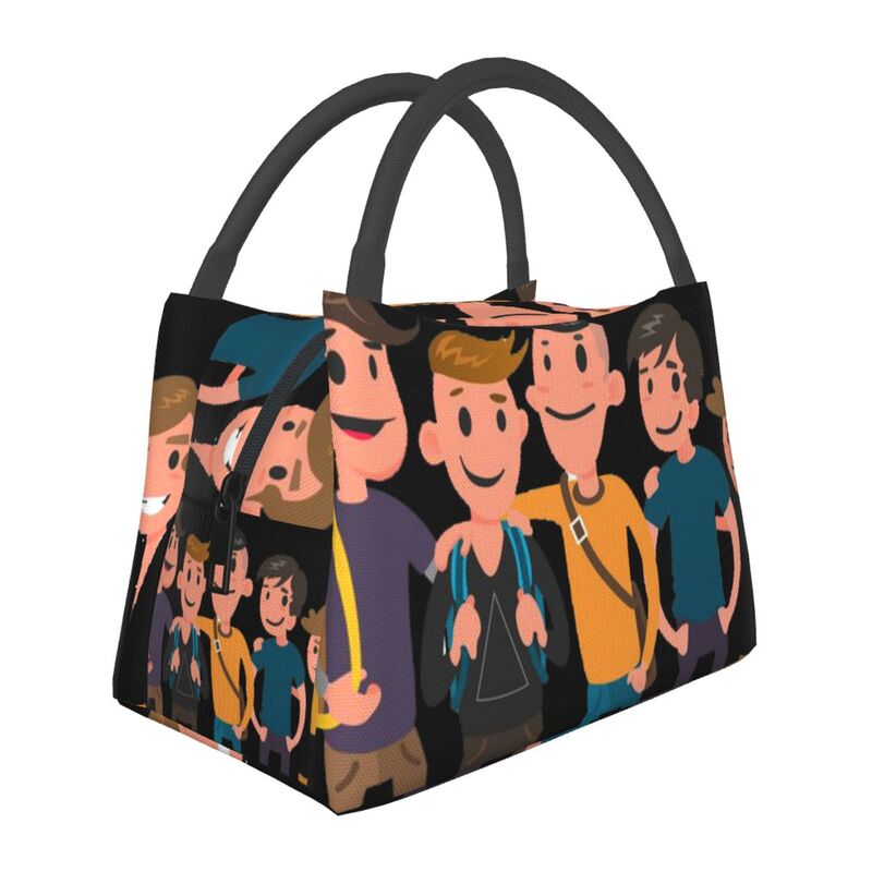 Friends Cartoon Portable insulation bag for Cooler Thermal Food Office Pinic Container