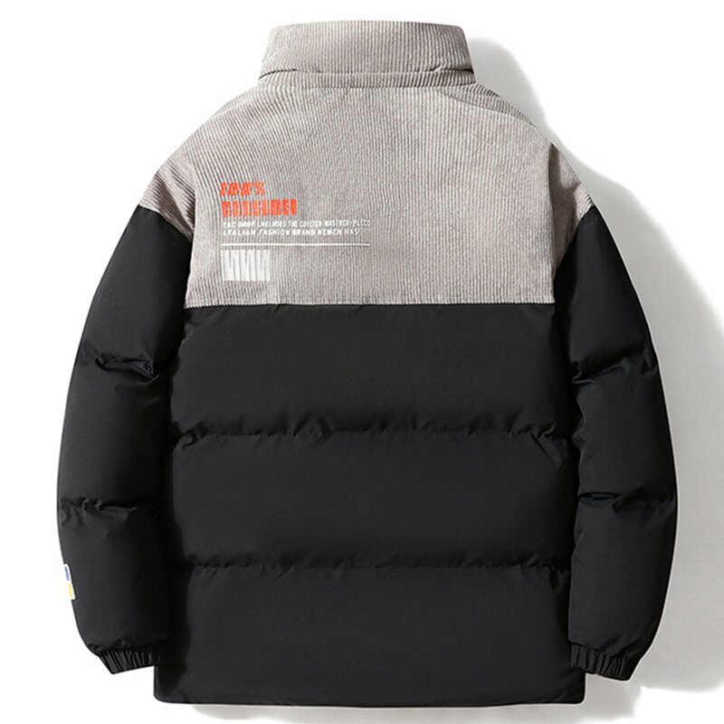 Winter Parkas Men Thick Padded Jackets Coats Plus Size 8XL Fashion Casual Patchwork Parkas Male Big Size 8XL Outerwear