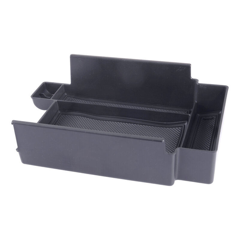 Car Center Console Armrest Storage Box Organizer Tray Fit For Nissan Pathfinder 2023-2022 Black