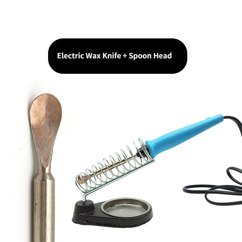 1 peça dental temperatura ajustável colher de cera elétrica faca de cera elétrica aquecida elétrica colher de cera dental equipamento oral