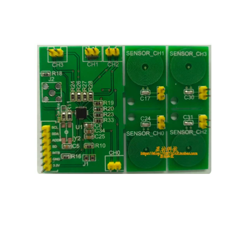 Indutância Sensor com Detecção De Metal, Detecção De Toque, Alta Resolução, Ldc1614, 28 Bit
