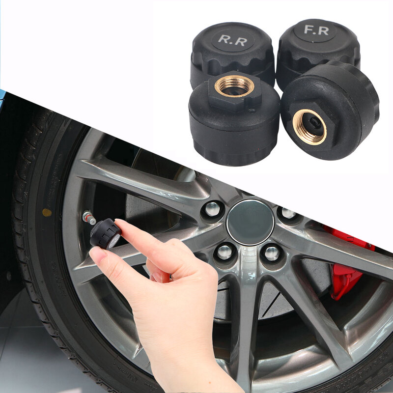 Leepee Tyre Pressure Sensor Solar Power Auto Tpms Sensor Bandenspanningscontrolesysteem Auto Alarmsystemen Lcd Display