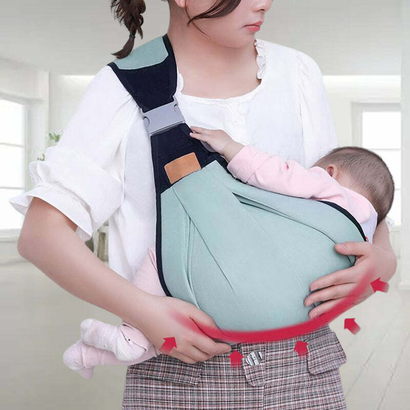 Gendongan bayi ringan, aksesori perjalanan luar ruangan balita multifungsi dengan tali bahu dapat disesuaikan