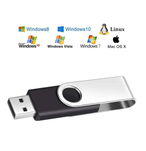 Metal à prova d'água USB Flash Drives com logotipo personalizado, Metal Pen Drive, Memory Stick, Pacote de 10, 256GB, 128GB, Prata, 64GB, 32GB, 16GB