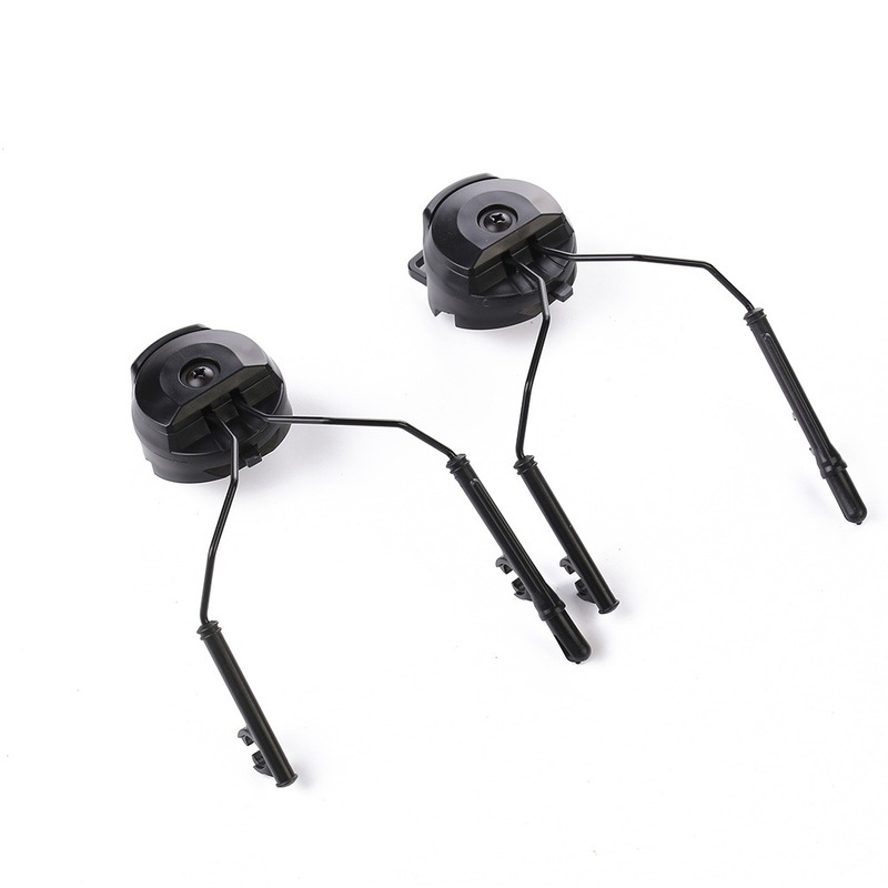 Set Tempat Headset Adaptor Rel Headset Strap Rel Cepat Taktis Aksesori Helm Braket Suspensi Rel Helm Menembak