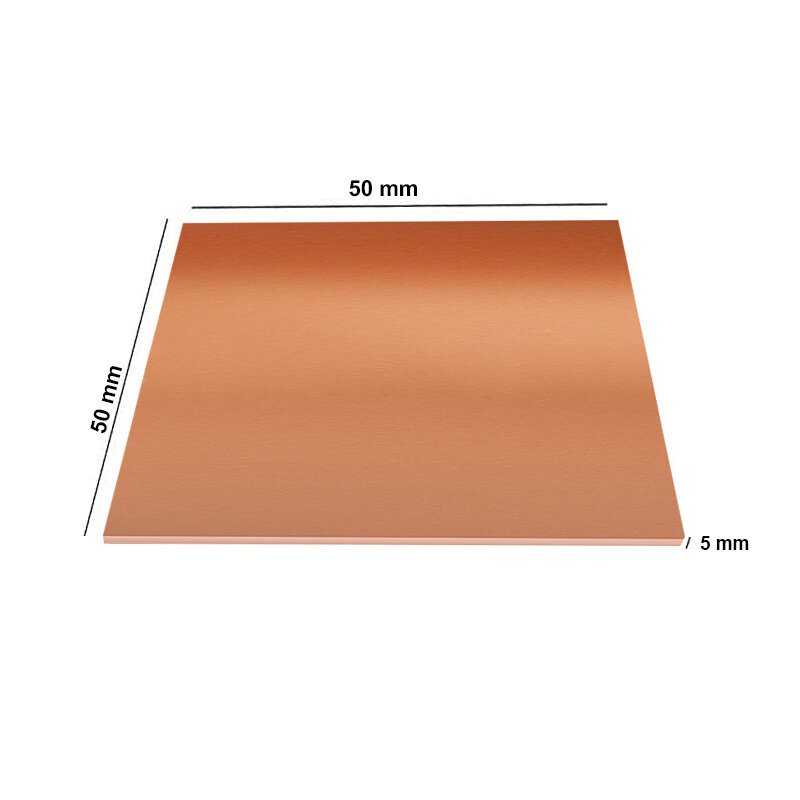 1PCS thickness 0.25-5mm 50-300mm 99.9% purity copper metal plate Good mechanical properties and thermal stability copper plate